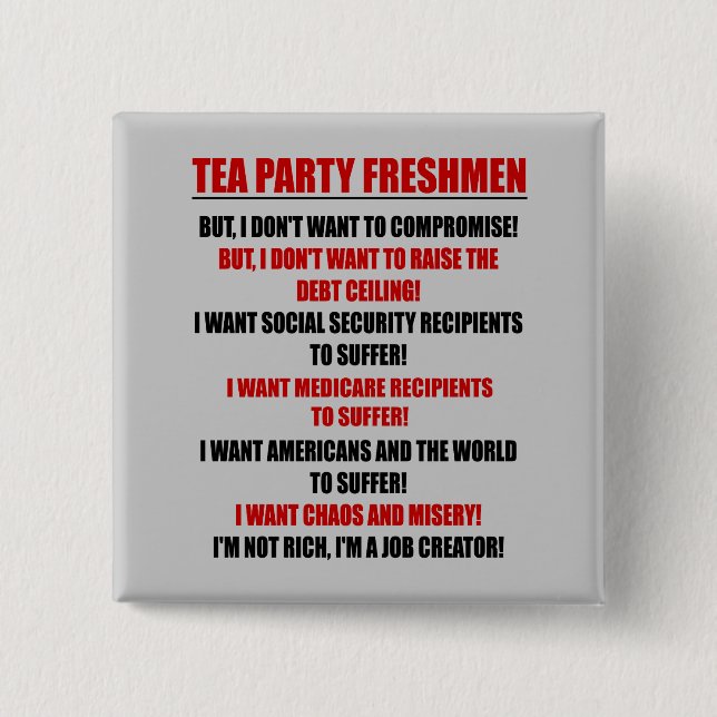 Tee-Partyneulinge Button (Vorderseite)
