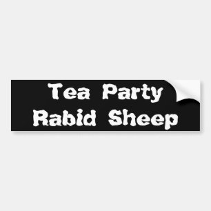 Tee PartyRabid Schafe Autoaufkleber