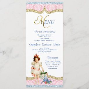 Tee-Partys-Menü Einladung