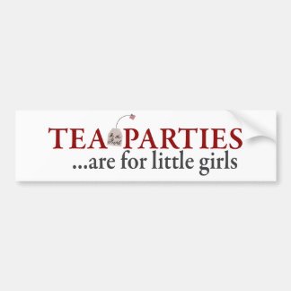 Tee-Partys sind für kleine Mädchen Autoaufkleber