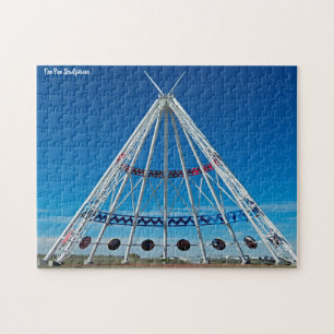Tee Pee Skulptur Puzzle