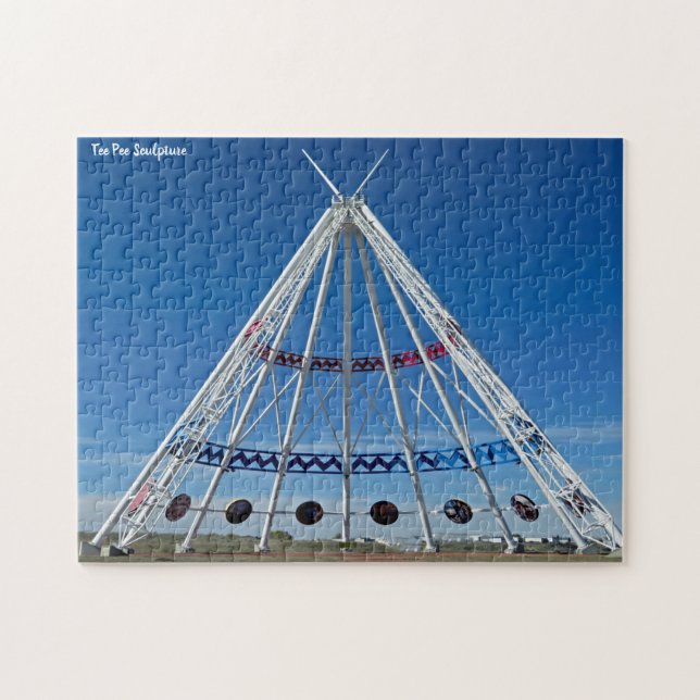 Tee Pee Skulptur Puzzle (Horizontal)
