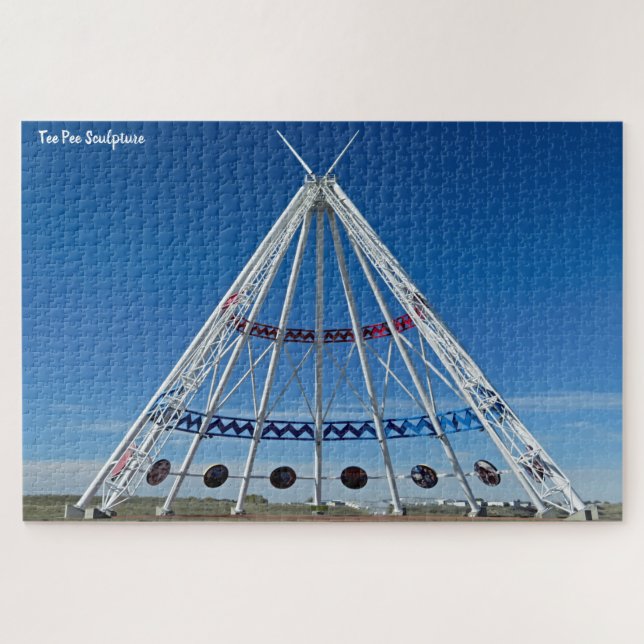 Tee Pee Skulptur Puzzle (Horizontal)