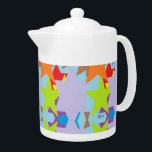 Tee-Pots: Sterne in der Herstellung<br><div class="desc">Grafiken : Sterne von Farben</div>