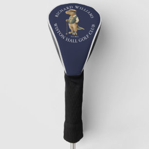 Tee-Rex Dinosaur Golfspieler Name Und Club Navy Bl Golf Headcover