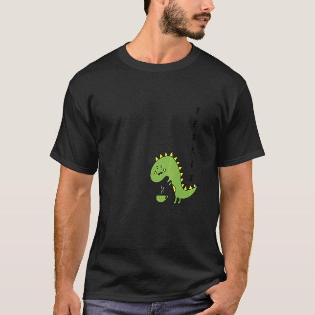 Tee Rex Grüner Rex Dinosaurier (Vorderseite)