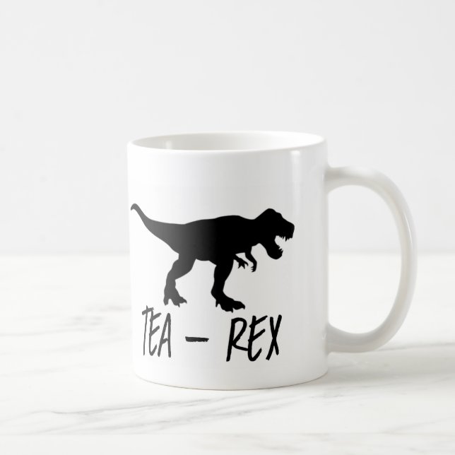 Tee Rex - lustiger Tee-/Tassen-Entwurf Tasse (Rechts)