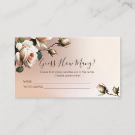 Tee Rose Brautparty Game Begleitkarte