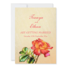 Tee Rose Orangen Hochzeitsfeier