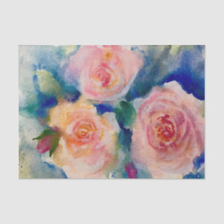 Tee-Rose Shabby Chic Aquarellfarben Rose Seidenpapier