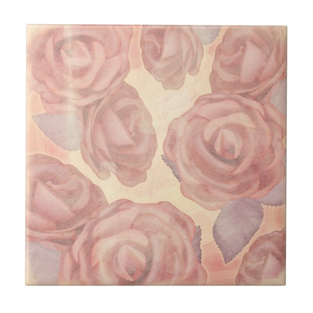 Tee-Rosen, Fliese (Vorderseite)