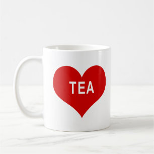 TEE Roter Liebesherz Kaffeetasse