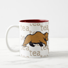 Tee Rustic Wildlife Grizzly Brown Bear Zweifarbige Tasse
