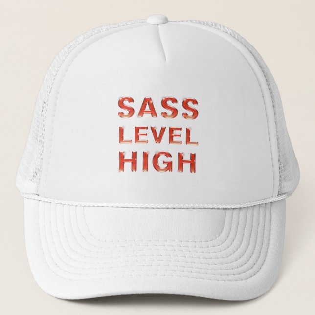 TEE Sass-Level Hoch Truckerkappe (Vorderseite)
