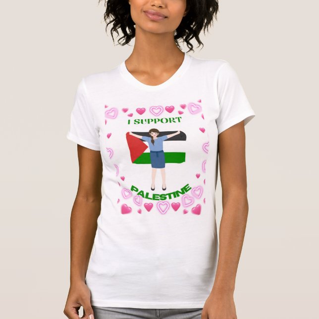 tee-Shirt-je-unterstützte-palestine T-Shirt (Vorderseite)