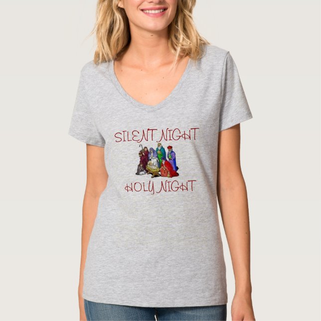 TEE SHIRT NATIVITY SCENE GRAY (Vorderseite)