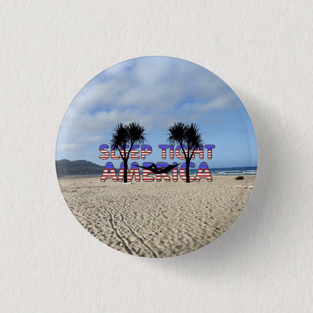 TEE Sleep Tight America Magnete Button (Vorderseite)