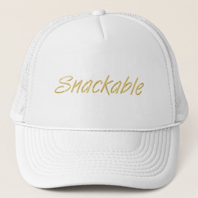 TEE Snackable Ladies T-Shirts Truckerkappe (Vorderseite)
