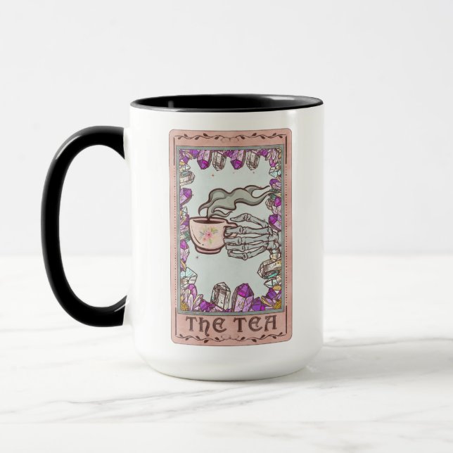 Tee-Tarot-Karte Kristallklares Sonnenlicht Tasse (Links)