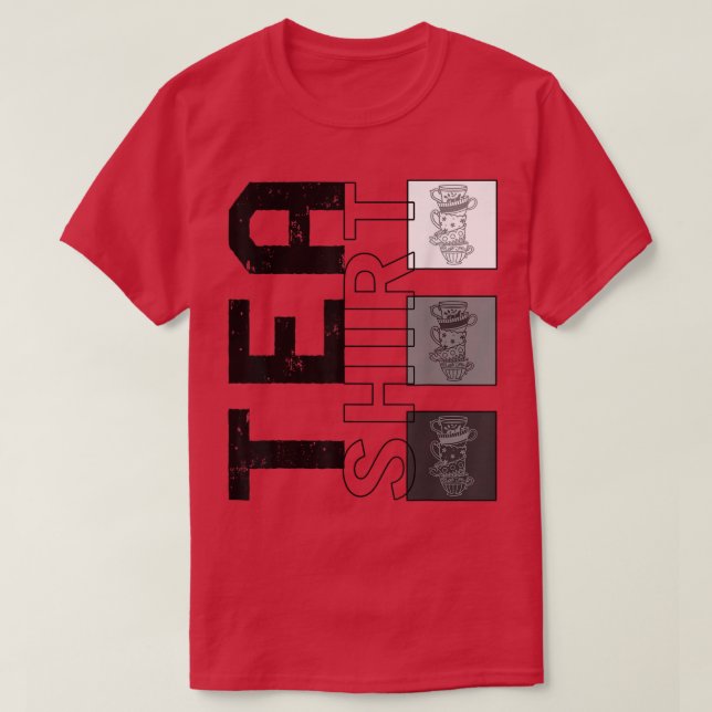Tee , Tea Cups Design Tee Addict Party Ideen Morni (Design vorne)