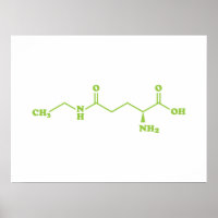Tee-Theanin-Molekül-Chemieformel