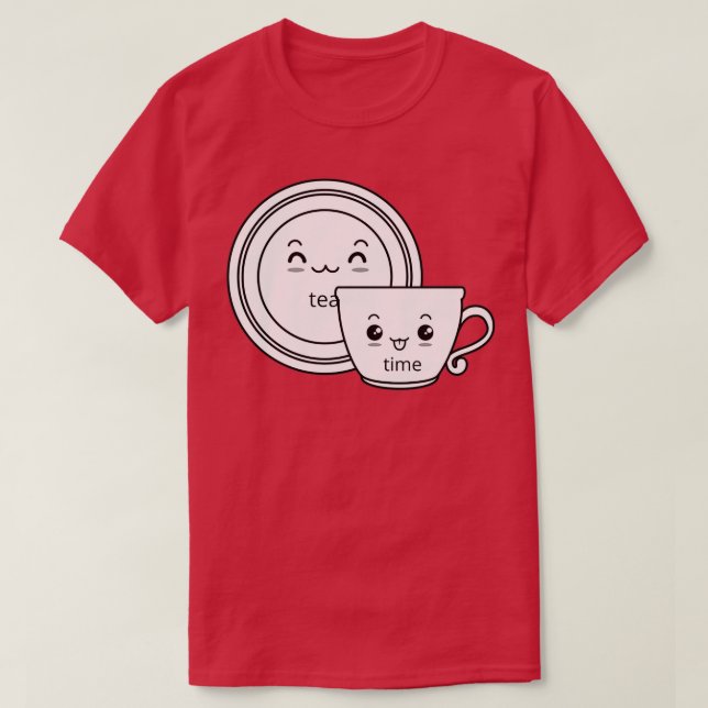 Tee Time niedliche Tasse und Untertasse 1 (Design vorne)