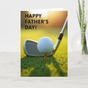 Tee Time Vatertag Moment Karte