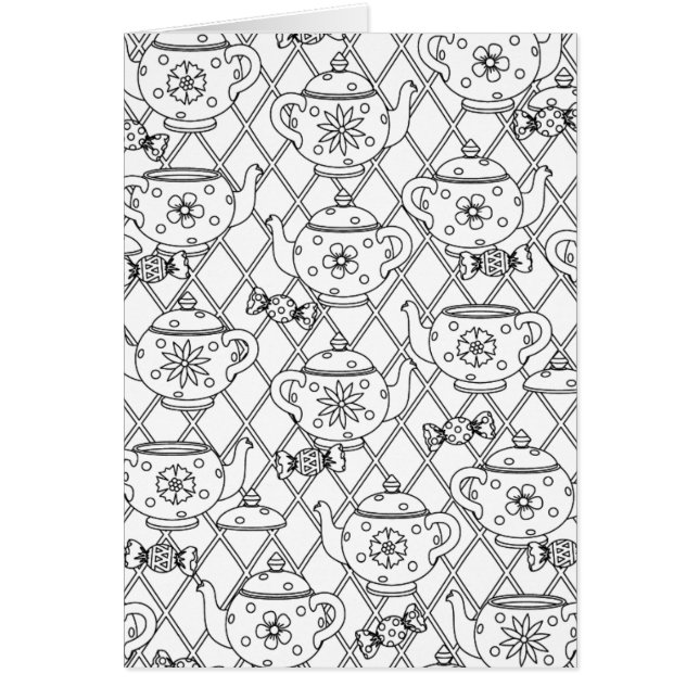 Tee-Topf-Gekritzel (Vorne)