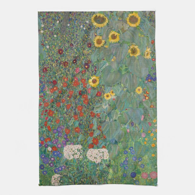 TEE-TOWEL: GUSTAV KLIMT: FARM GARDEN GESCHIRRTUCH (Vertikal)