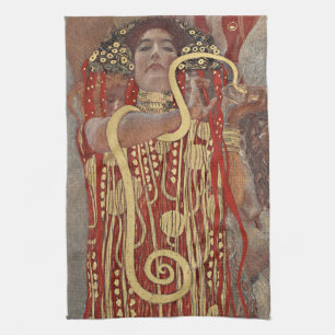 TEE-TOWEL: GUSTAV KLIMT: HYGIEIA GESCHIRRTUCH
