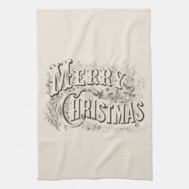 TEE-TOWEL: VINTAG "MERRY CHRISTMAS"  GESCHIRRTUCH
