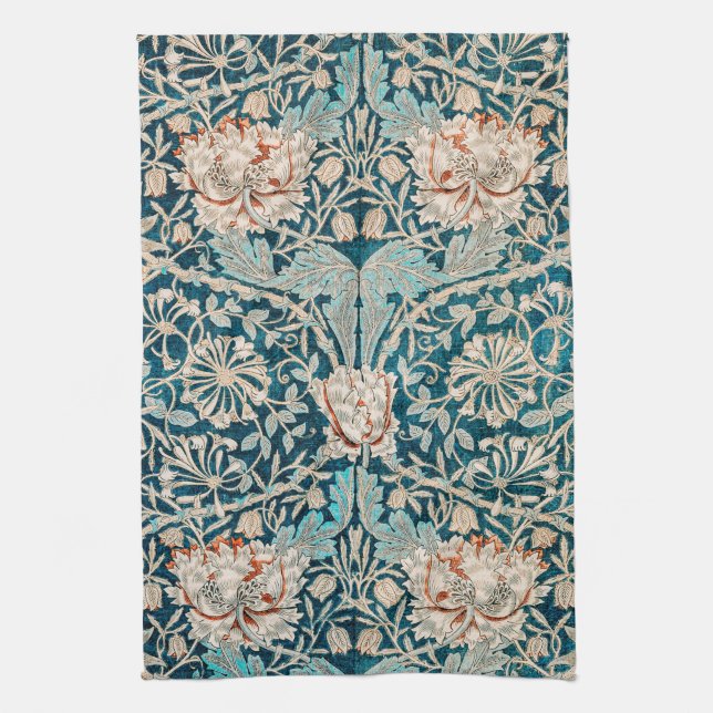 TEE-TOWEL: WILLIAM MORRIS: HONEYSUCKLE GESCHIRRTUCH (Vertikal)