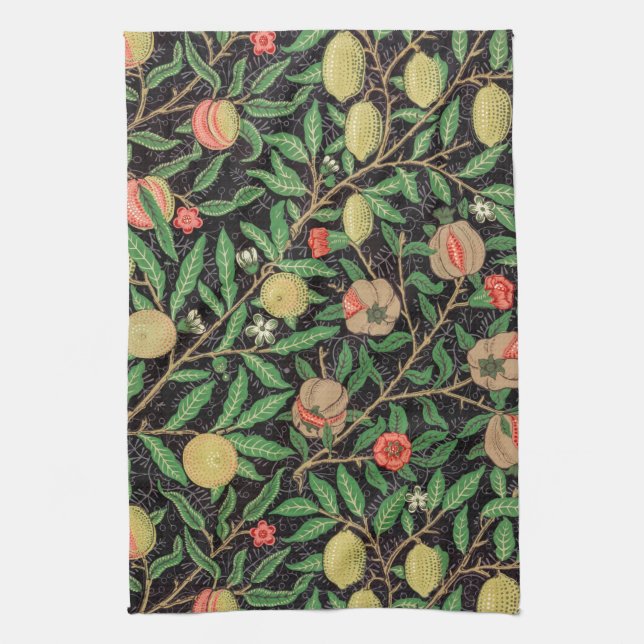 TEE-TOWEL: WILLIAM MORRIS : POMEGRANAT GESCHIRRTUCH (Vertikal)