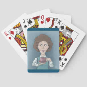 Tee trinken Klassische Spielkarten