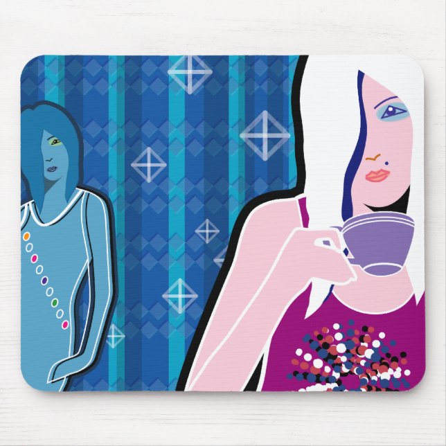 Tee trinken mousepad (Vorne)
