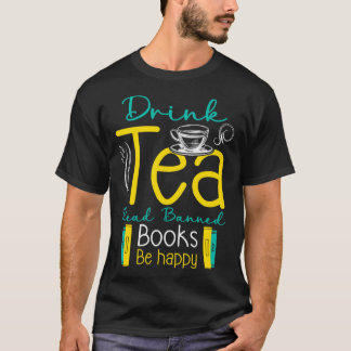 Tee trinken und Buch lesen verboten sein glücklich