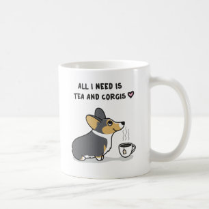 Tee u. Corgis [schwarzköpfige tri2] Tasse
