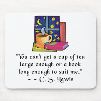 Tee-u. der Buch-w Zitat Mousepad
