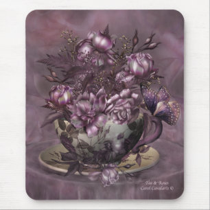 Tee-u. Rosen-Kunst Mousepad