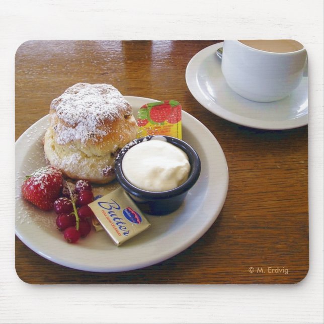 Tee u. Scones Mousepad (Vorne)
