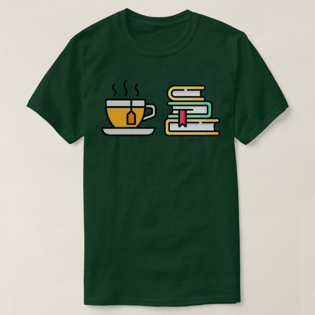 Tee und Bücher (Design vorne)