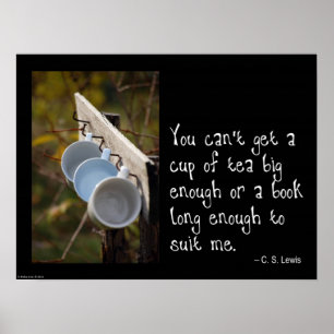 Tee und Bücherposter Poster