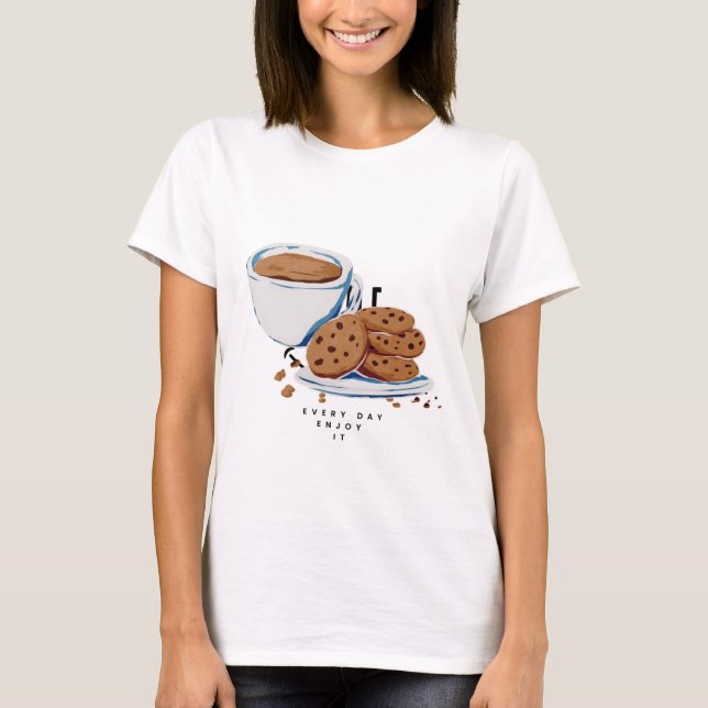 Tee und Cookies - Jeden Tag genießen (Vorderseite)