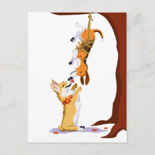 Tee und Crumpet Postkarte