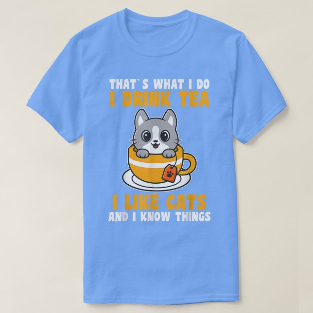 Tee und Katzen  (Design vorne)