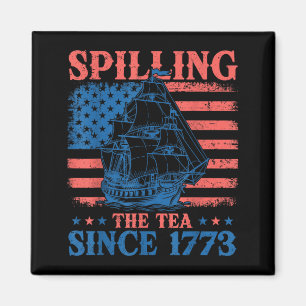 Tee Verschütten Seit 1773 Geschichtslehrer 4. Magnet