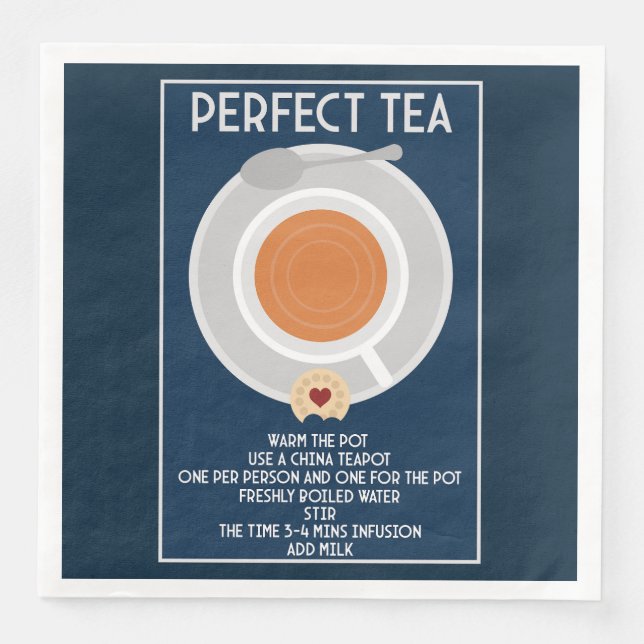 Tee Wall Art Poster Print Serviette (Vorderseite)