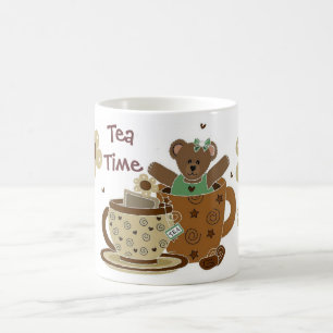 Tee-Zeit-Teddybär-Schale Tasse