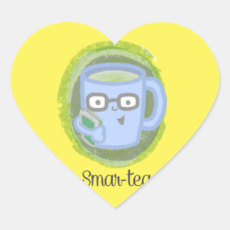 Teeaufkleber Herz-Aufkleber