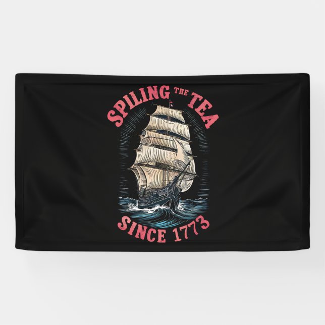 Teeausbreitung Seit 1773 4. Juli Banner (Horizontal)
